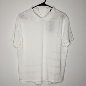 New! Nike Dri-Fit UV Ace Golf Polo || Women's Size:  Large || CK5846-100